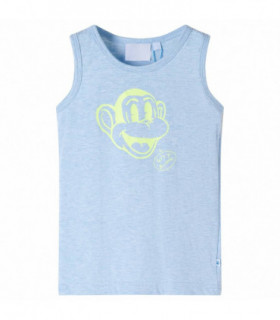 Kids' Tank Top Soft Blue Melange 92