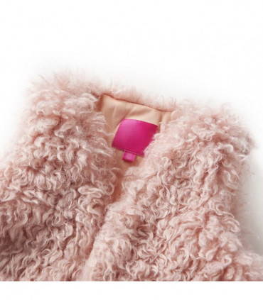 Kids' Vest Faux Fur Light Pink 92