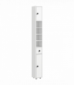 Kleankin Slim Bathroom Cabinet, Toilet Roll Storage w/ Open Shelves, White