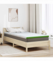 vidaXL Mattress Pads White and Green 120 x 200 cm