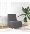 vidaXL Modular Sofa Unit Armless Grey 55 x 74 x 82 cm Faux leather