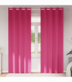 vidaXL Curtains with Curtains 2 pcs Bright pink Polyester