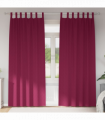 vidaXL Curtains with Curtains 2 pcs Wine Red Polyester