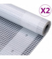 Leno Tarpaulins 2 pcs 260 g/m² 4x5 m White