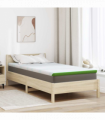 vidaXL Mattress Pads White and Green 90 x 200 cm