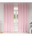 vidaXL Curtains with Curtains 2 pcs Baby pink Polyester