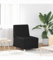 vidaXL Modular Sofa Unit Armless Black 55 x 74 x 82 cm Faux leather