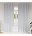 vidaXL Curtains with Curtains 2 pcs Pale grey Polyester