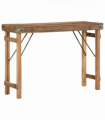 vidaXL Console Table Brown 110 x 35 x 76 cm Solid Reclaim wood