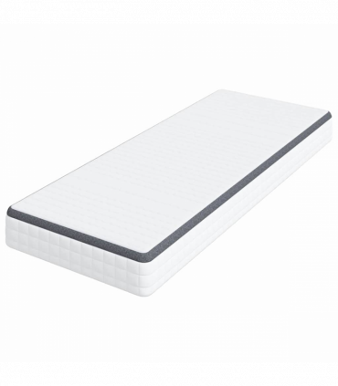 vidaXL Mattress White, Grey 80 x 200 cm Knitted fabric