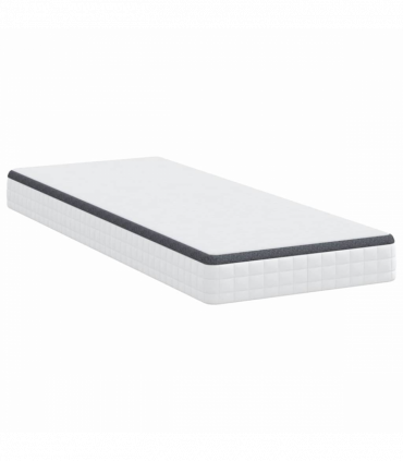 vidaXL Mattress White, Grey 80 x 200 cm Knitted fabric