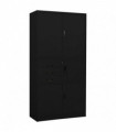 Office Cabinet Black 90x40x180 cm Steel
