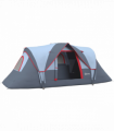 Outdoor  Camping Tent For 5-6 W/ Bag, Fiberglass & Steel Frame Outsunny