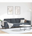 Sofa Set Dark grey Velvet