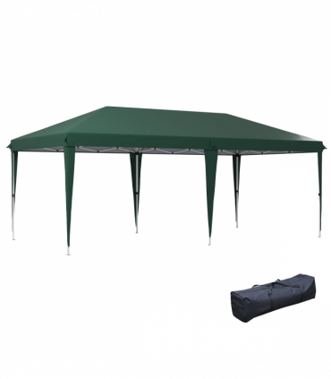 Outsunny 6 x 3(m) Pop Up Gazebo Patio Party Event Heavy Duty Canopy Green