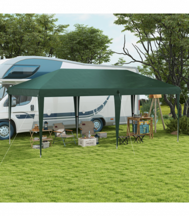Outsunny 6 x 3(m) Pop Up Gazebo Patio Party Event Heavy Duty Canopy Green