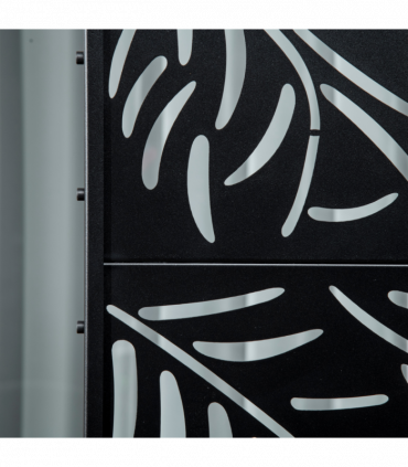 Outsunny 6.5FT Metal Outdoor Privacy Screen Panel with Stand and Ground Stakes