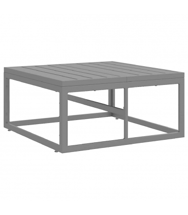 Garden Sofa Set with Cushion 10 pcs Black Aluminium