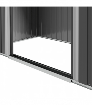 Outsunny 6.5x3.5ft Metal Garden Shed for Garden and Outdoor Storage, Dark Grey