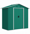 Outsunny 6.5x3.5ft Metal Garden Shed for Garden and Outdoor Storage, Green