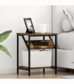 vidaXL Bedside Cabinet Smoked oak 38 x 30 x 48 cm Engineered wood