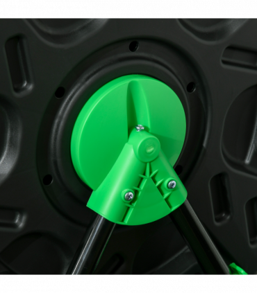 Outsunny 65L Garden Compost Bin, Barrel Rotating Composter with Steel Legs