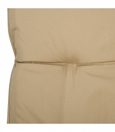 Outsunny 7 PCs Garden Dining Set, Glass Table w/ Umbrella Hole & Cushion, Beige