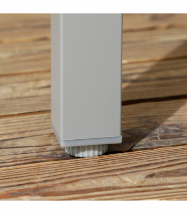 Outsunny 7 Piece Garden Dining Set, Steel Outdoor Table and Chairs, Black