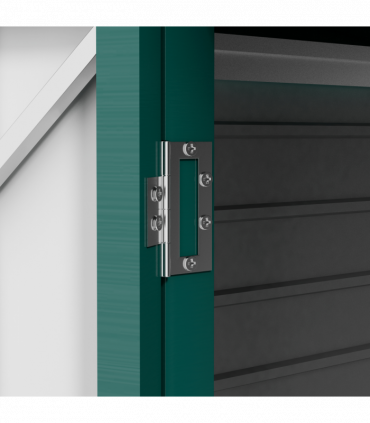 Outsunny 8 x 4FT Metal Garden Storage Shed with Double Doors and 2 Vents, Green