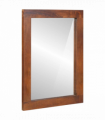 vidaXL Mirror Brown, silver 50 x 70 cm Solid Mango wood, glass