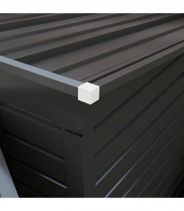 Outsunny 8 x 4FT Metal Garden Storage Shed with Double Doors and 2 Vents, Grey