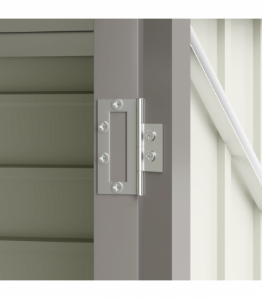 Outsunny 8 x 4FT Metal Garden Storage Shed with Double Doors, Light Grey