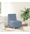 vidaXL Modular Sofa Unit Armless Blue 55 x 74 x 82 cm Corduroy fabric