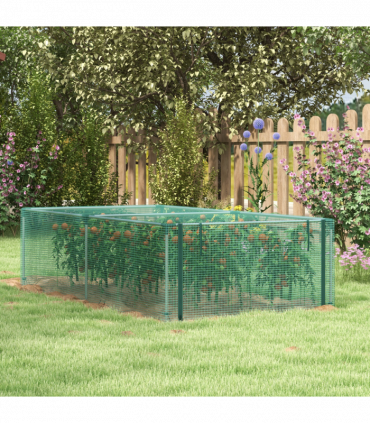 Outsunny 8' x 4' Plant Protection Tent Crop Cage with Door, Green