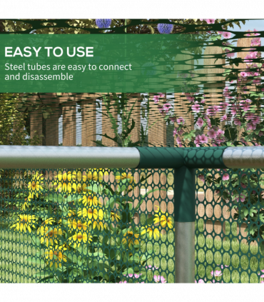 Outsunny 8' x 4' Plant Protection Tent Crop Cage with Door, Green