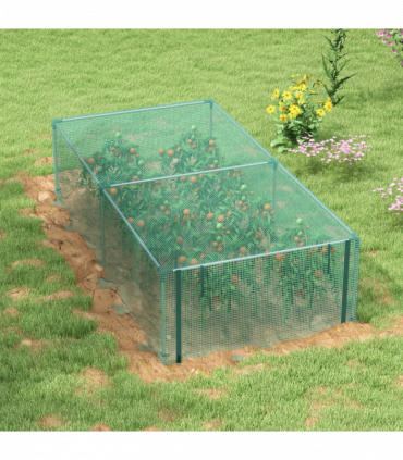Outsunny 8' x 4' Plant Protection Tent Crop Cage with Door, Green