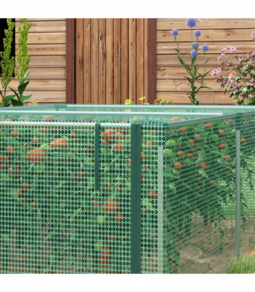 Outsunny 8' x 4' Plant Protection Tent Crop Cage with Door, Green
