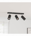 vidaXL Ceiling Spotlight Black 38 x 5.5 x 16.5 cm Steel