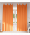 vidaXL Curtains with Curtains 2 pcs Bright orange Polyester