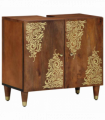 vidaXL Bathroom Cabinet Brown 62 x 33 x 58 cm Solid Mango wood