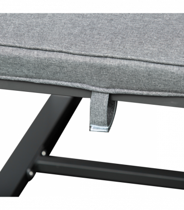 Outsunny 9PCs Patio Dining Sets 4 Chairs 4 Ottoman Cushioned Seating and Back