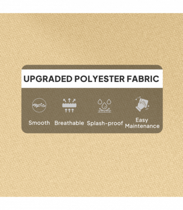 Outsunny Adirondack Chair Cushion Rocking Chair Cushion w/ Ties, Beige