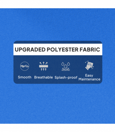 Outsunny Adirondack Chair Cushion Rocking Chair Cushion w/ Ties, Blue