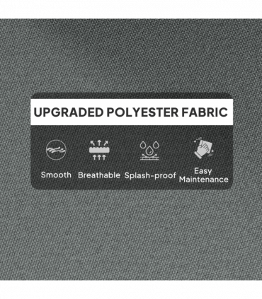 Outsunny Adirondack Chair Cushion Rocking Chair Cushion w/ Ties, Light Grey