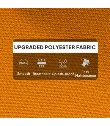 Outsunny Adirondack Chair Cushion Rocking Chair Cushion w/ Ties, Orange