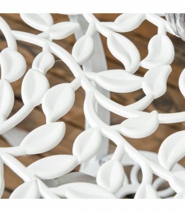 Outsunny Aluminium Bistro Set Garden Coffee Table Chair Outdoor Dining Set