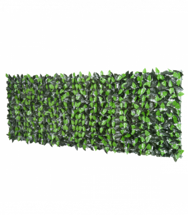 Outsunny Artificial Leaf Hedge Screen Privacy Fence Panel for Garden 3Mx1M