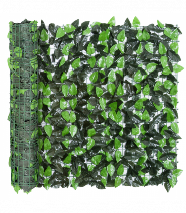 Outsunny Artificial Leaf Hedge Screen Privacy Fence Panel for Garden 3Mx1M
