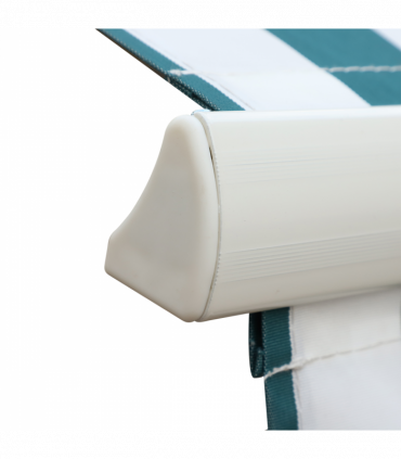 Outsunny Awning Sun Shade Canopy Shelter 4m x3m Green & White