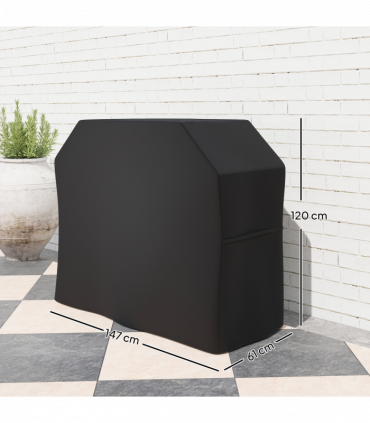 Outsunny Barbecue Covers, Waterproof UV Protection Rip-Proof, 147 x 61 x 120cm